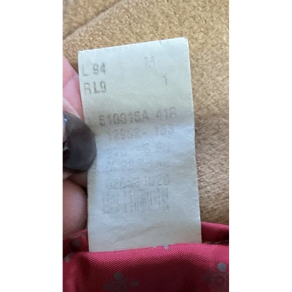 VTG CAMEL HAIR BLEND SPORT COAT SZ 41S TAN RALPH LAUREN LINED STRUCTURED MENS - Picture 7 of 7